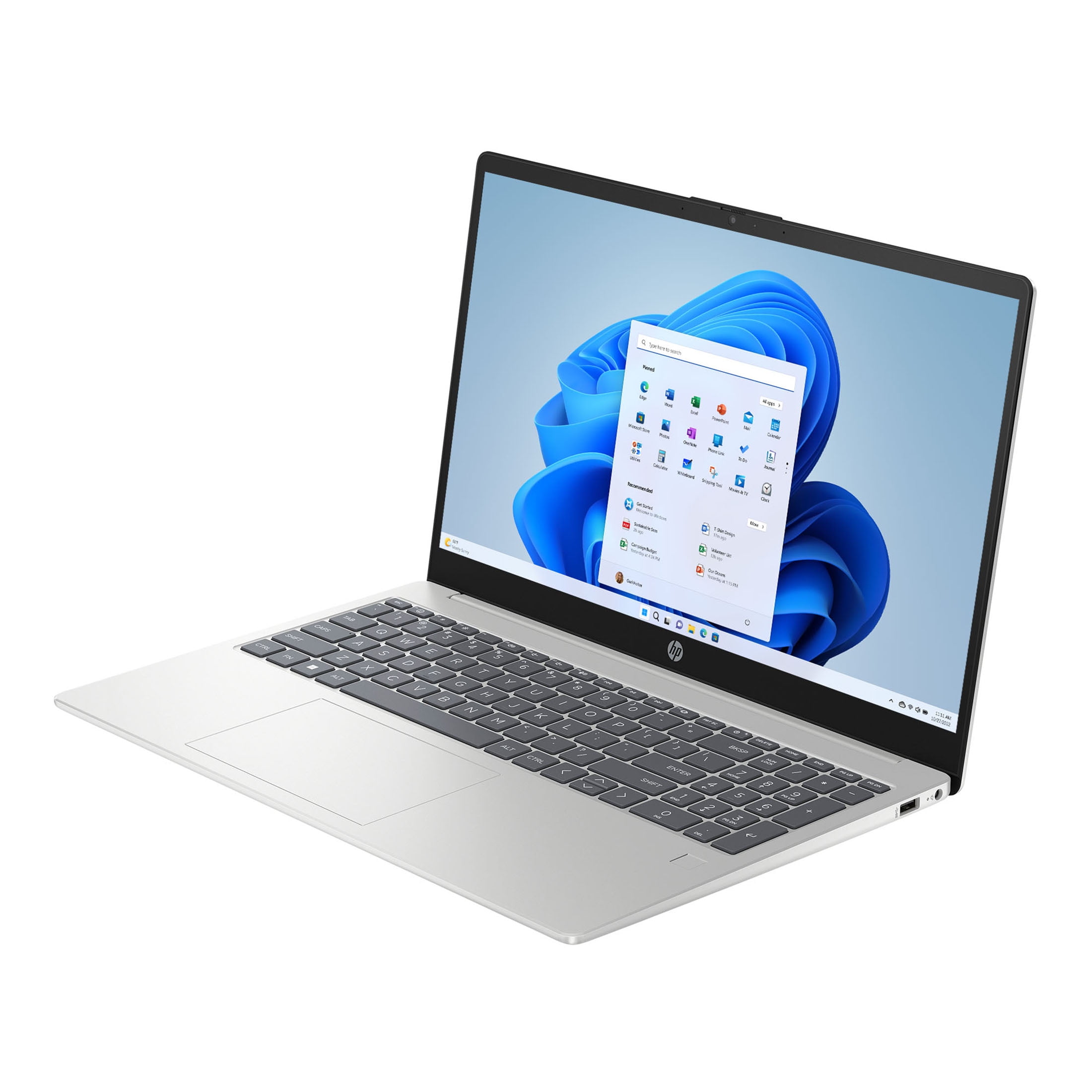 HP 15.6 inch Windows Laptop Intel Core i3-N305 8GB RAM 256GB SSD Natural Silver - Image 5