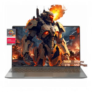 Laptop 15.6 FHD Gaming Laptop, AMD Ryzen 7 5825U, 16GB RAM, 1TB SSD, Windows 11PRO, Graphite, WiFi 6, Backlit KB.