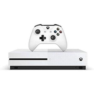 Restored Microsoft Xbox One S 500GB Gaming Console, White (Refurbished)