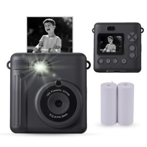 Vivitar InstaPrint Digital Camera, 12MP, 4 Games, 2 Rolls of Paper, Instantly Prints 2