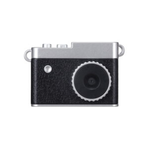 Vivitar Retro Keychain Digital Camera, 14MP Full HD with Color Preview Screen, Built-in Memory Up to 100 Photos, USB-C Rechargeable, Micro SD Slot, Black