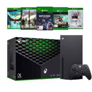 Xbox Series X Console Bundle - Flagship Xbox 1TB SSD Black Gaming Console and Wireless Controller with Five Games