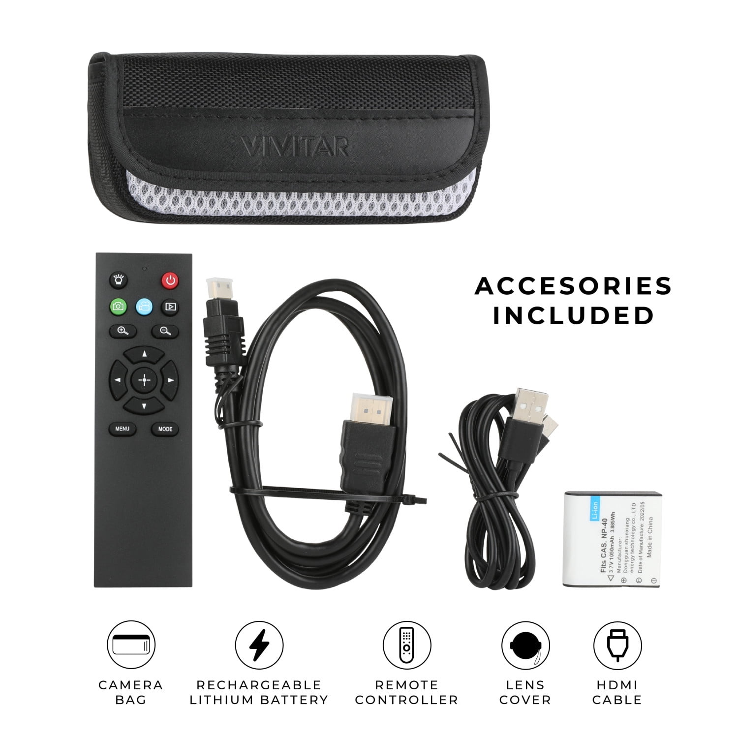 Vivitar 4K HD Digital Video Camera with WiFi, Built in Night Vision, and 3 - Image 5
