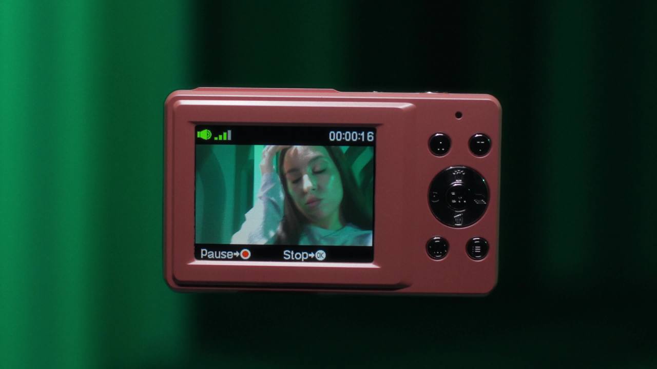 Vivitar Popsnap Compact Digital Camera, Pink, 16X Zoom, 1080p, Built-in Flash, Micro SD, Slim Lightweight Pocket Design - Image 2